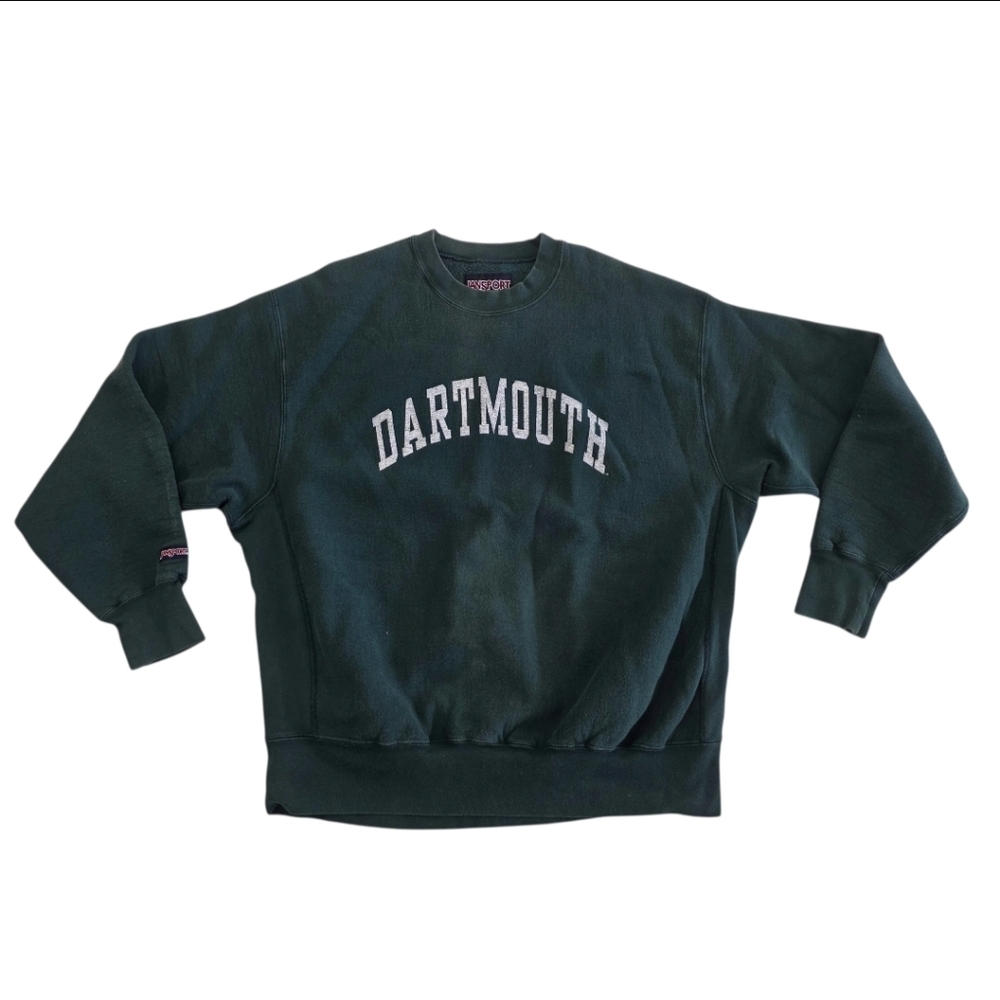 Vintage JanSport Dartmouth University Sweatshirt Size 2XL Dark Green Crewneck.